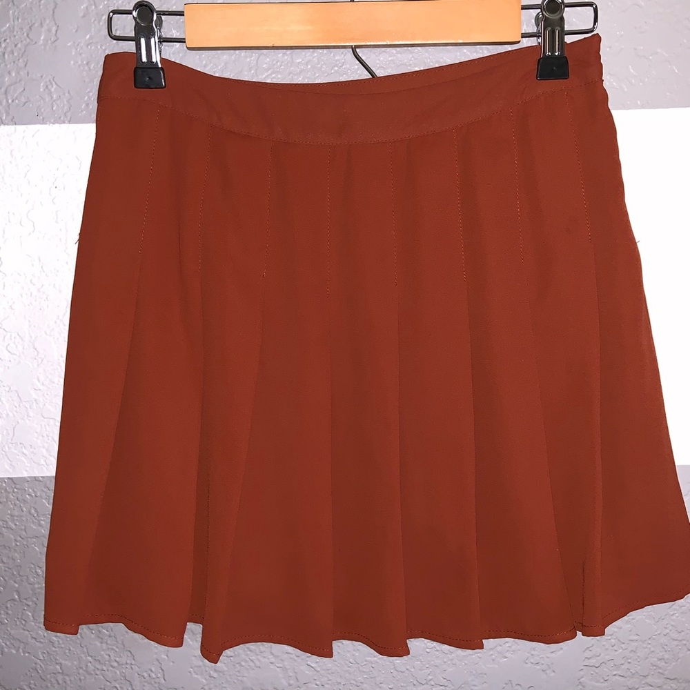 Rustic orange skirt